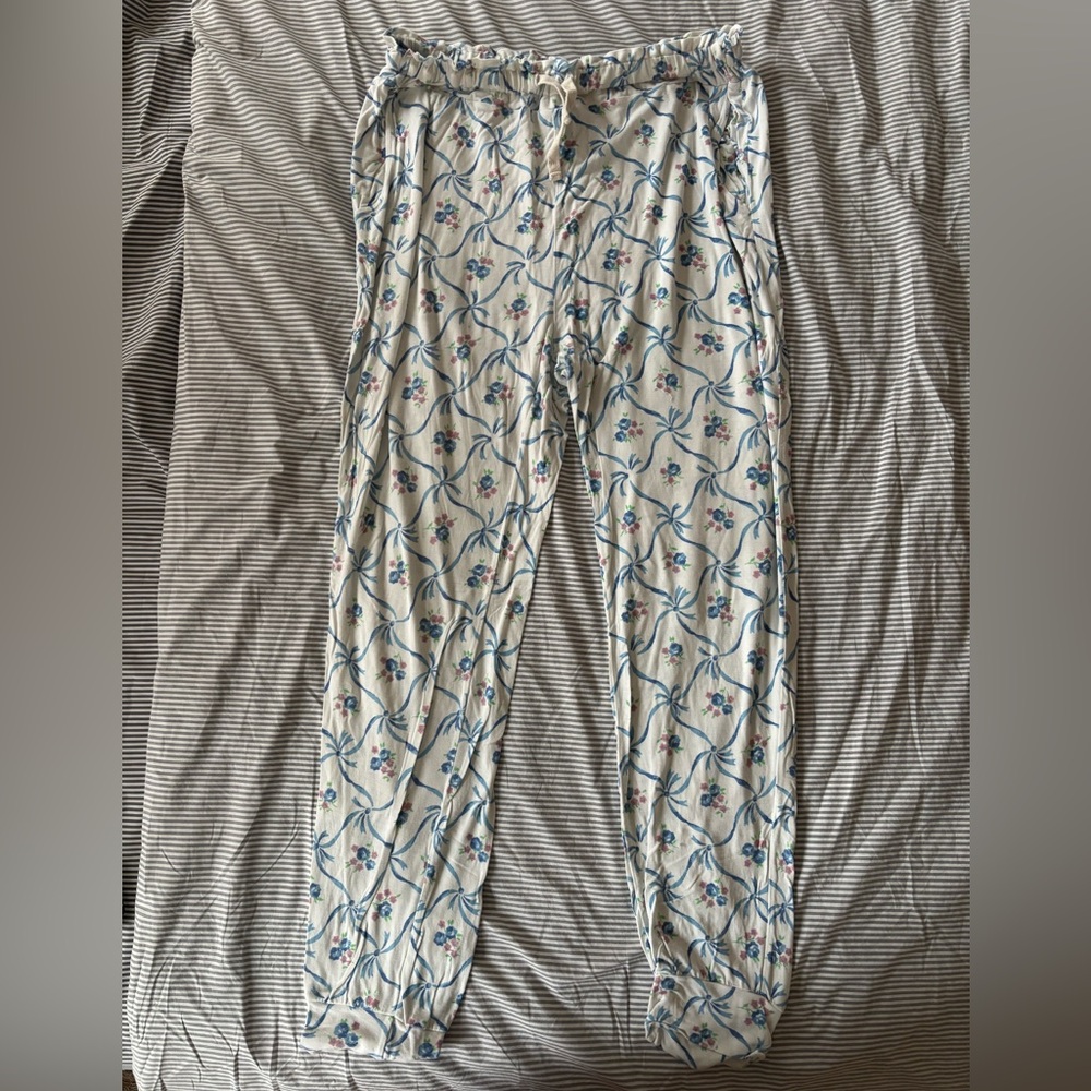Loveshackfancy x Stripe & Stare Lounge Pants - size extra large